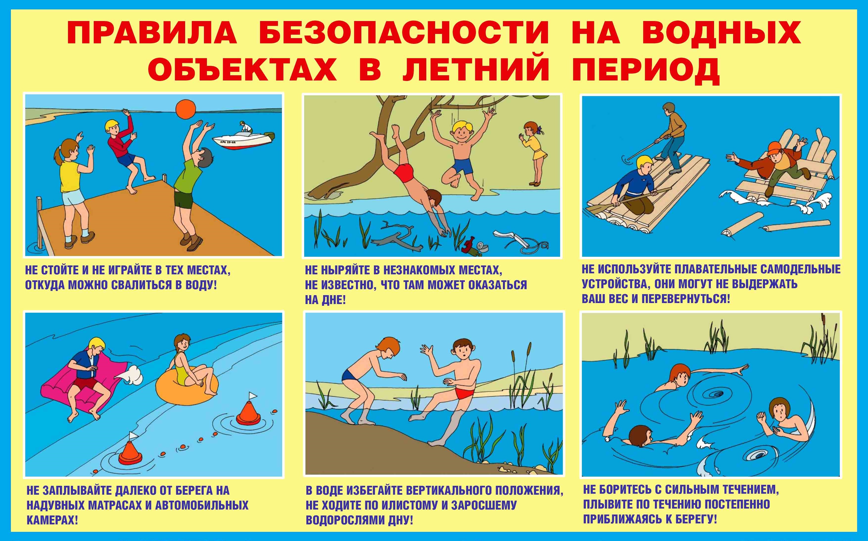 Безопасность на воде в летний период.