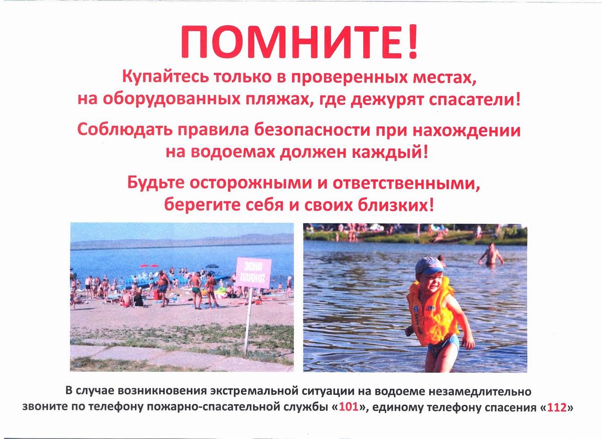 Правила поведения на водных объектах.