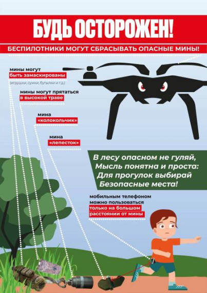 Напоминаем, что противник продолжает использовать мины «колокольчик» и «лепесток». Напоминаем, что противник продолжает использовать мины «колокольчик» и «лепесток».